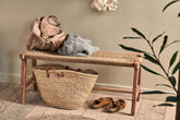 Amhara Acacia & Jute Woven Bench - Stable Home Garden