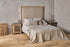 Anesha Upholstered Linen Headboard - Natural - King - Stable Home Garden