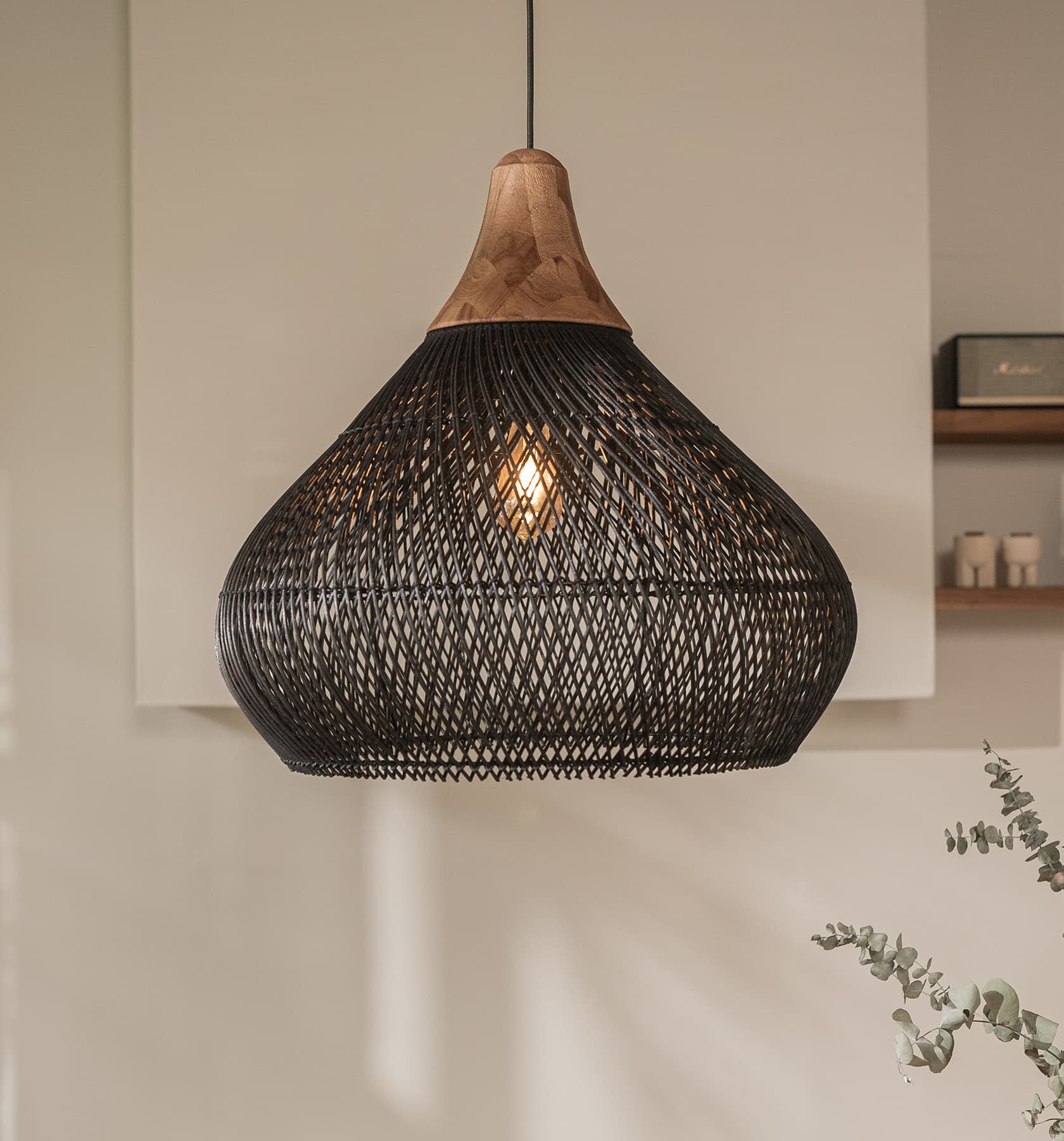 Bright Bell Lamp Charcoal - Stable Home Garden