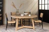 Indali Mango Wood Round Dining Table - Large - Stable Home Garden
