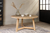 Indali Mango Wood Round Dining Table - Large - Stable Home Garden