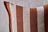 Kobbari Jute & Cotton Cushion Cover - Rust - Stable Home Garden