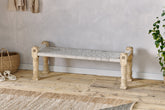 Kutumba Woven Indian Bench - Natural - Stable Home Garden