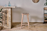 Vinay Woven Counter Stool - Natural - Stable Home Garden