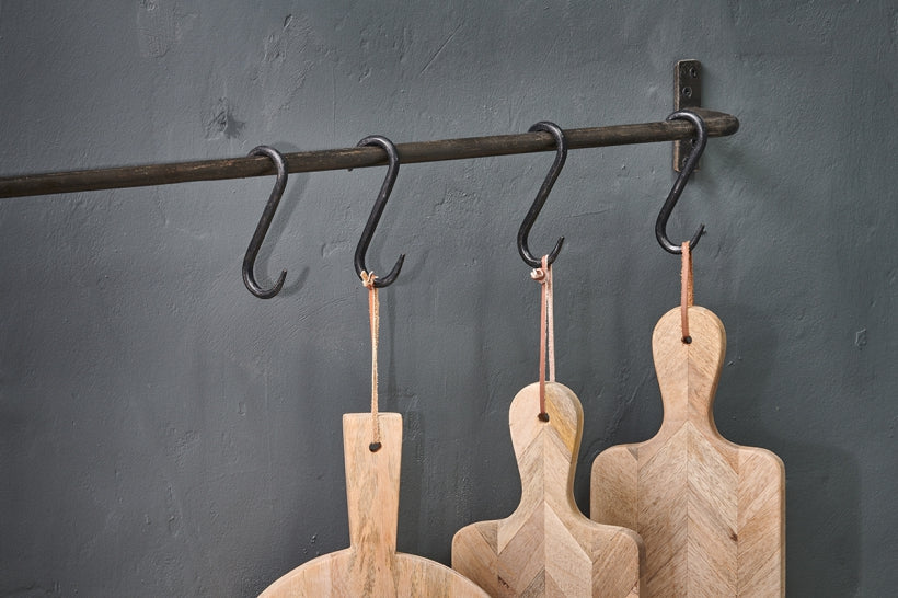 Set of 4 Laila Iron S Hooks - Iron - Stable Home Garden