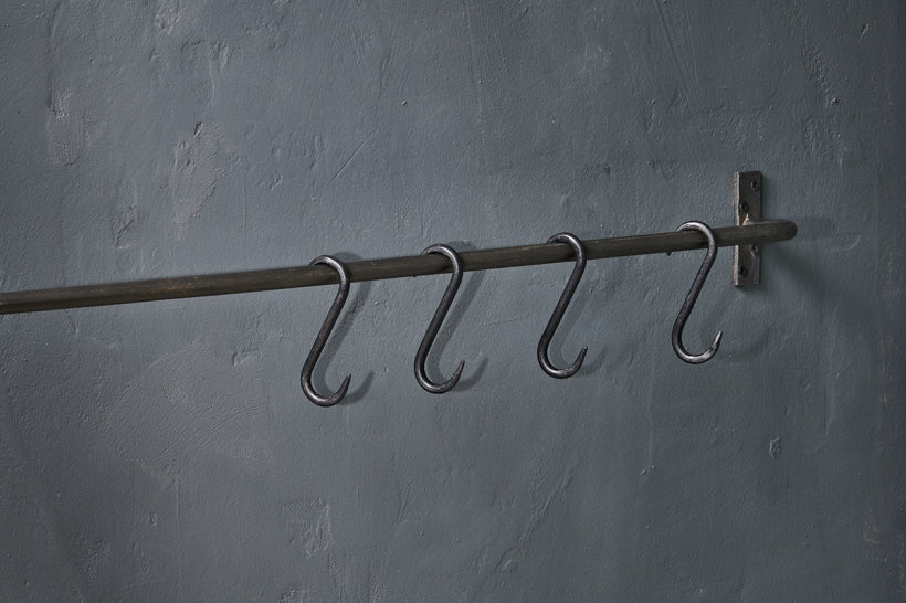 Set of 4 Laila Iron S Hooks - Iron - Stable Home Garden