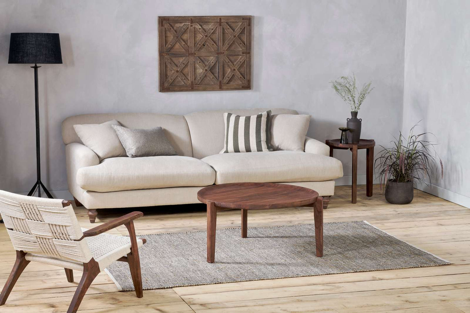 Surat Woven Lounger - Natural - Stable Home Garden