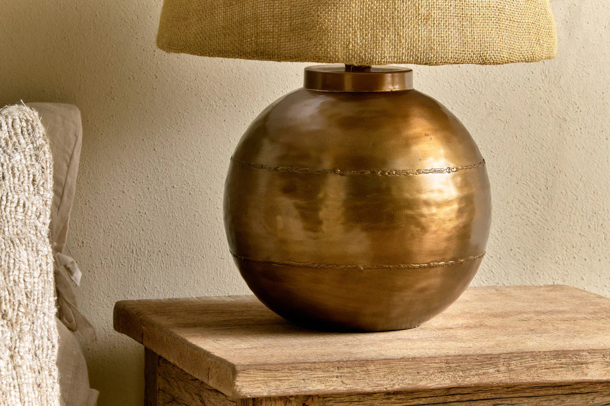 Rasan Table Lamp - Antique Brass - Stable Home Garden