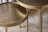 Rohia Cast Metal Table - Brass - Stable Home Garden