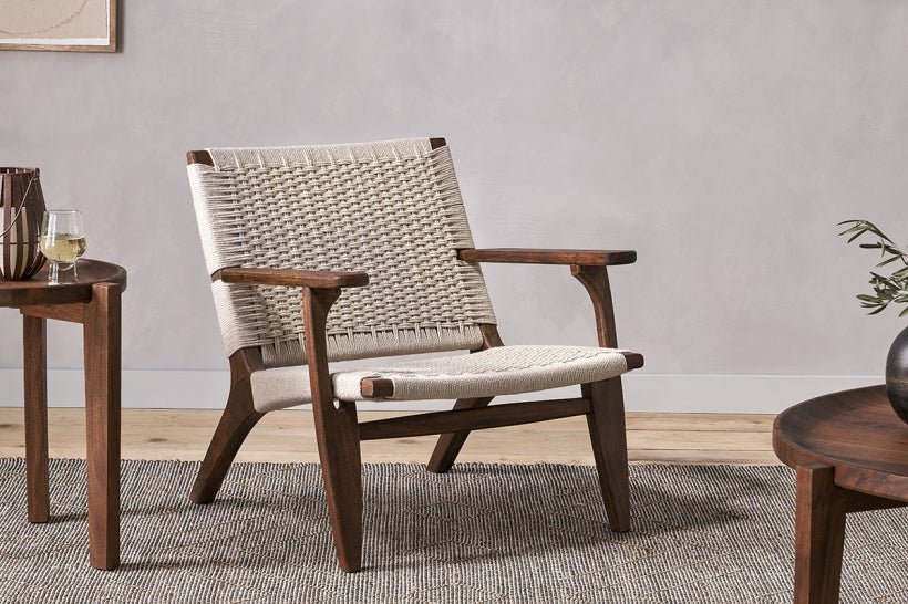 Surat Woven Lounger - Natural - Stable Home Garden