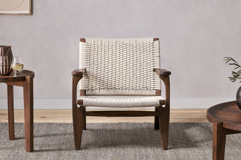 Surat Woven Lounger - Natural - Stable Home Garden