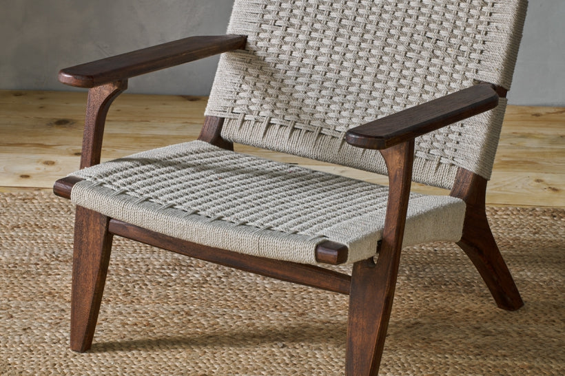 Surat Woven Lounger - Natural - Stable Home Garden