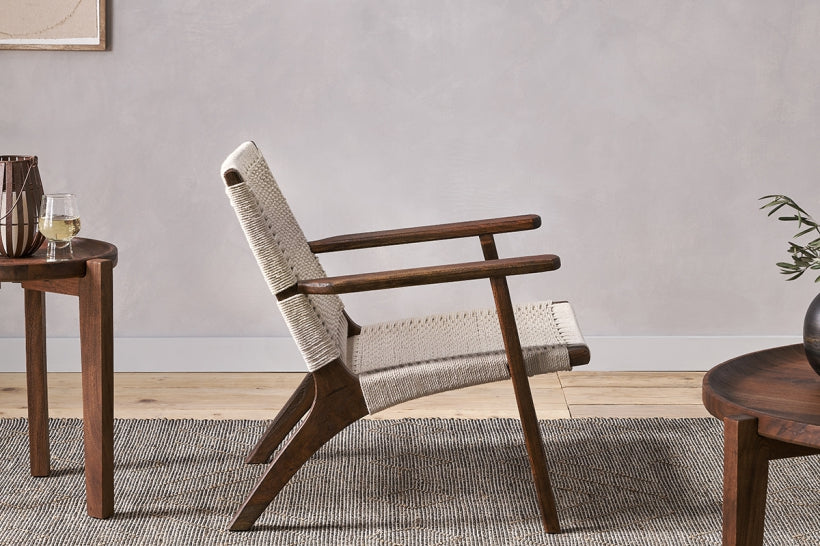 Surat Woven Lounger - Natural - Stable Home Garden