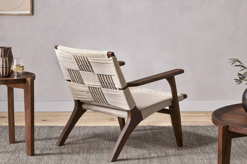 Surat Woven Lounger - Natural - Stable Home Garden