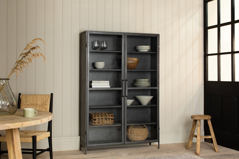 Takua Iron Cabinet - Wide - Stable Home Garden