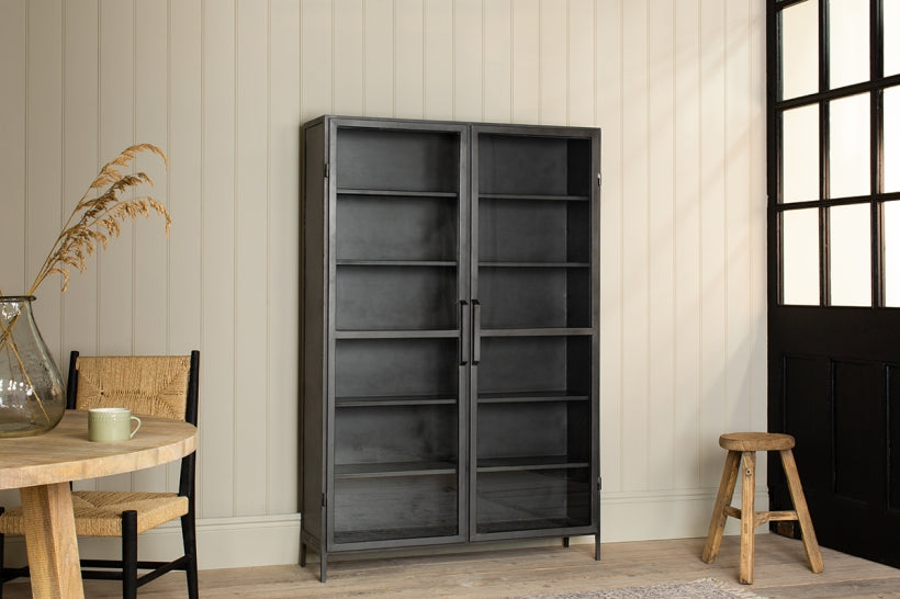 Takua Iron Cabinet - Wide - Stable Home Garden