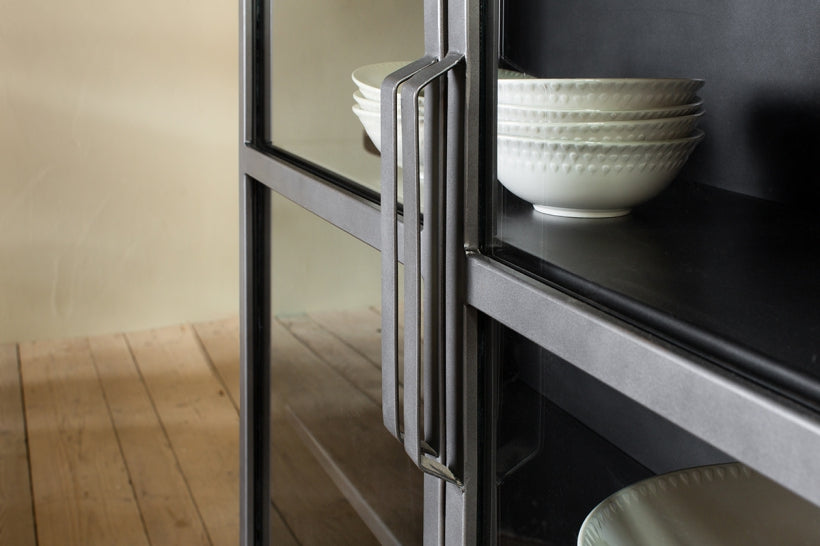Takua Iron Cabinet - Wide - Stable Home Garden