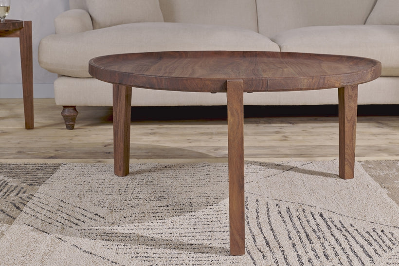 Umar Acacia Coffee Table - Dark Brown - Stable Home Garden