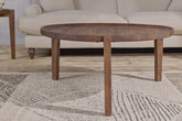 Umar Acacia Coffee Table - Dark Brown - Stable Home Garden