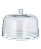 Duru Marble Cake Dome Marble & Glass - Stable Home Garden