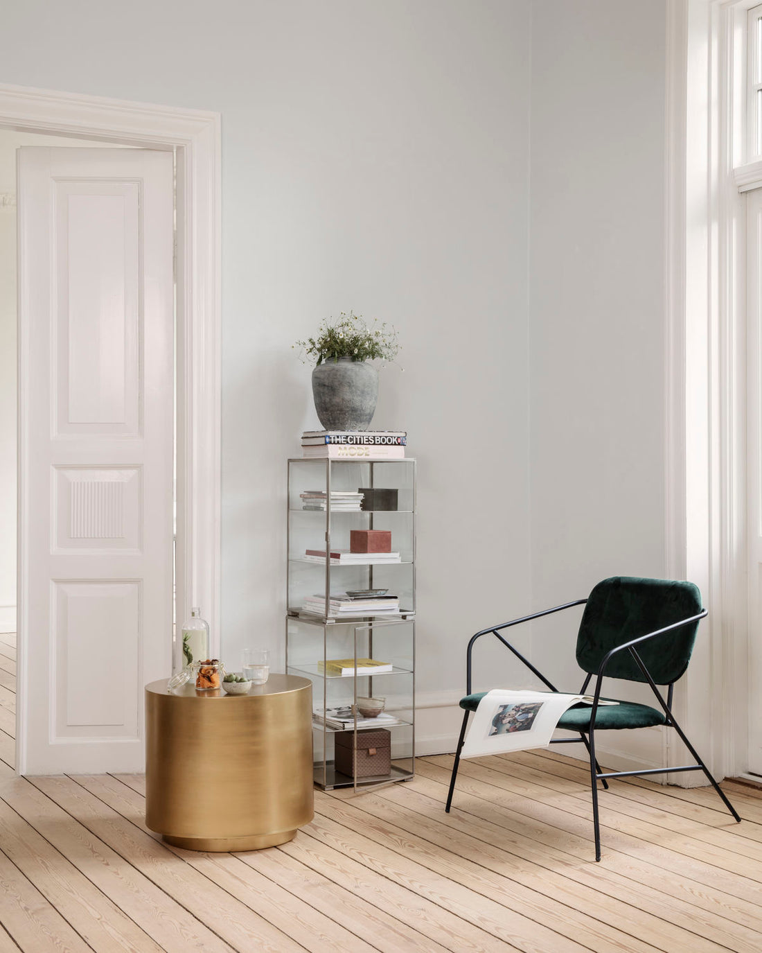 Step side table - Brass - Stable Home Garden