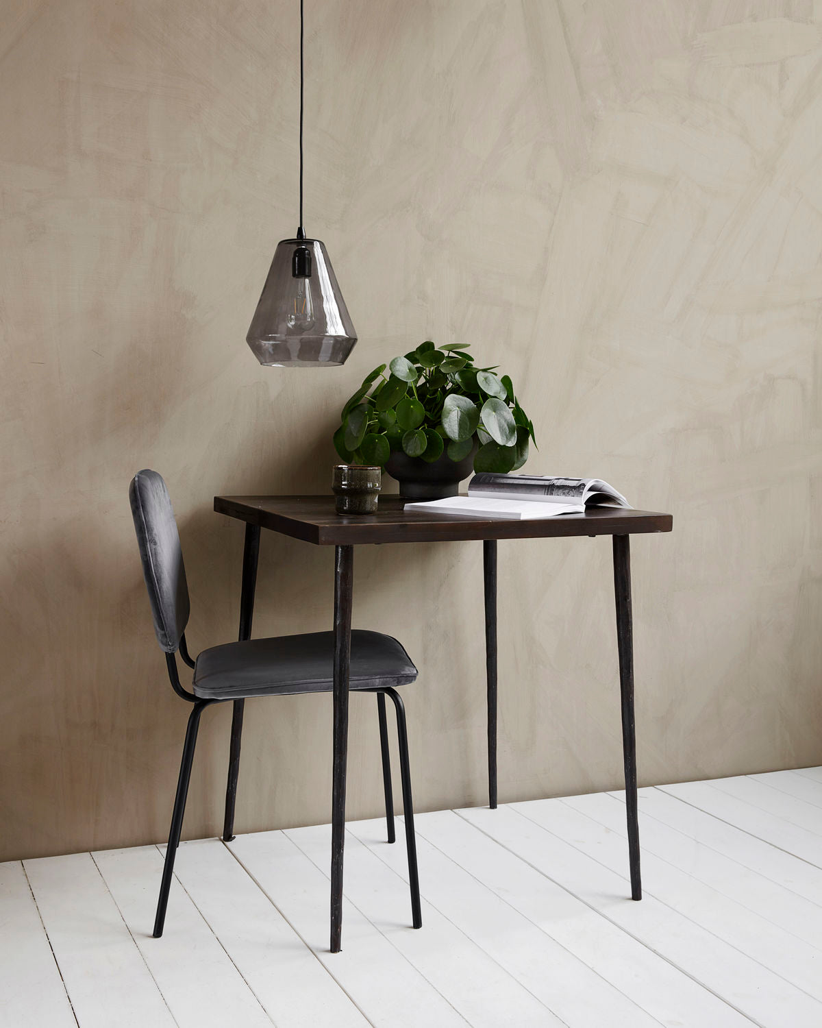 Slated table - Black stain - Stable Home Garden