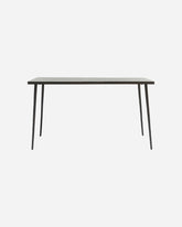 Slated dining table - Black - Stable Home Garden