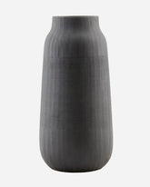 Groove vase tall - Black - Stable Home Garden