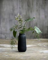 Groove vase tall - Black - Stable Home Garden