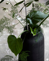 Groove vase tall - Black - Stable Home Garden