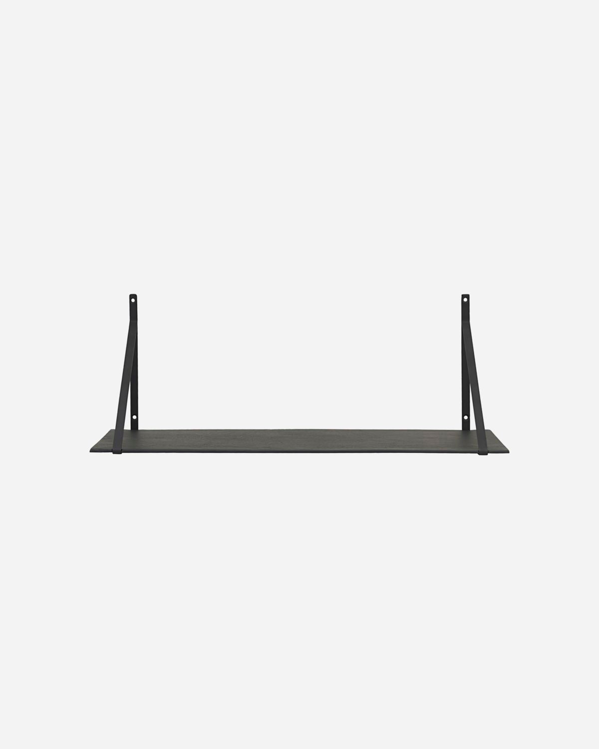 Lemmy shelf with iron hanger - Black - Stable Home Garden