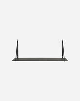 Lemmy shelf with iron hanger - Black - Stable Home Garden