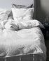 Dagny Bed linen - Snow w. coal - Stable Home Garden