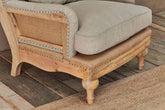 Abe Linen Armchair - Stone - Stable Home Garden