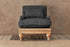 Abe Linen Armchair - Charcoal - Stable Home Garden
