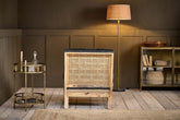 Abe Velvet Armchair - Moss - Stable Home Garden