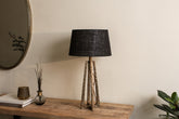 Argoal Hammered Metal Table Lamp - Brass - Stable Home Garden