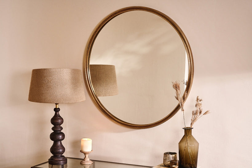 Almora Round Mirror - Large - Stable Home Garden