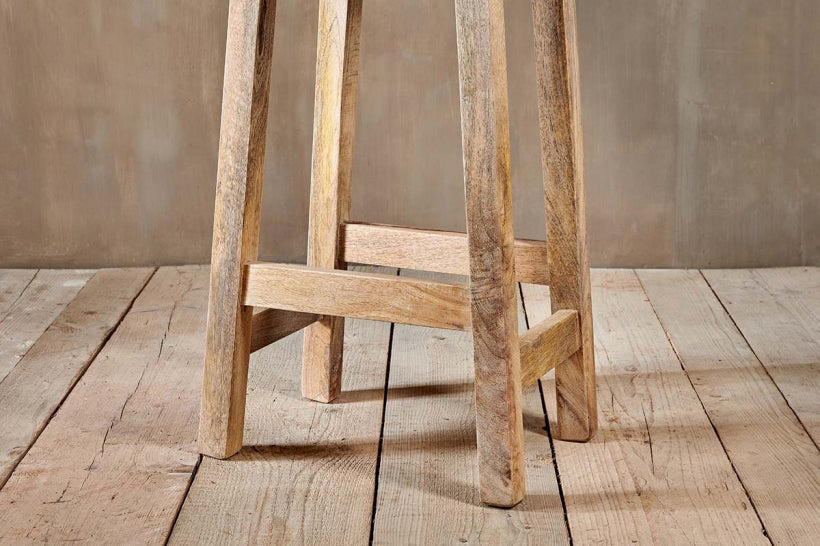 Ambi Wooden Stool - Stable Home Garden