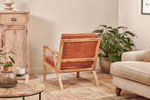 Bolpur Leather Armchair - Stable Home Garden