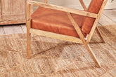 Bolpur Leather Armchair - Stable Home Garden
