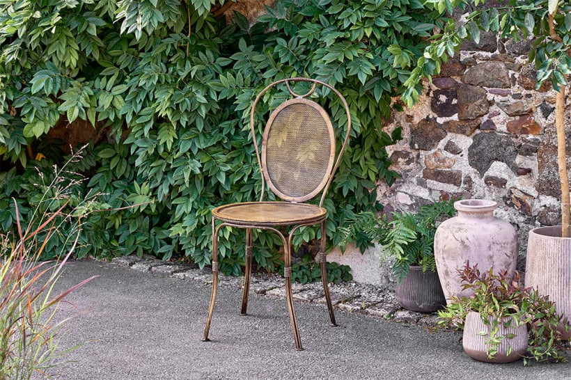 Parwaha Iron Bistro Chair - Stable Home Garden