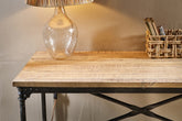 Benia Iron & Reclaimed Wood Desk - Stable Home Garden