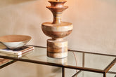 Badur Mango Wood Table Lamp - Stable Home Garden