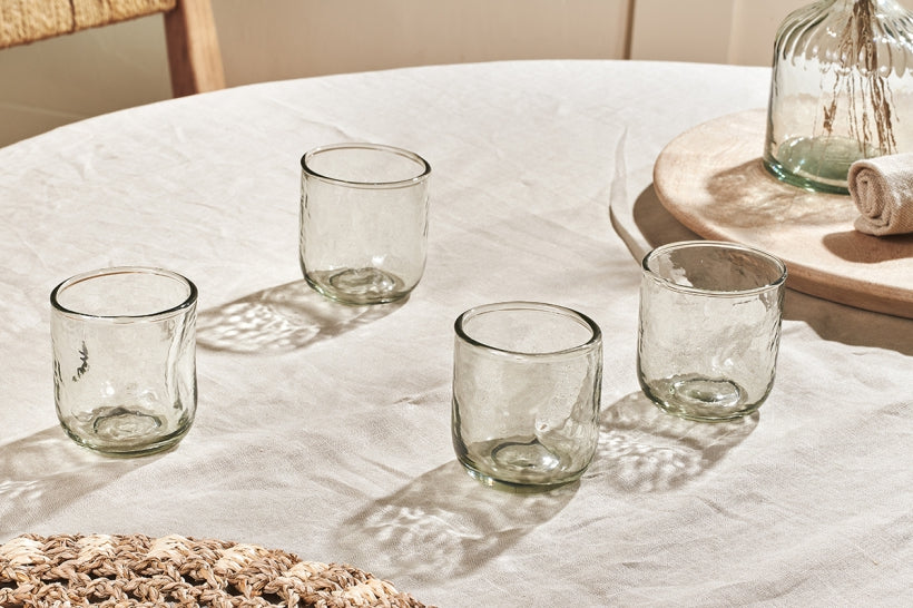 Chandani Tumbler Short - Clear - Set of 4 - Stable Home Garden