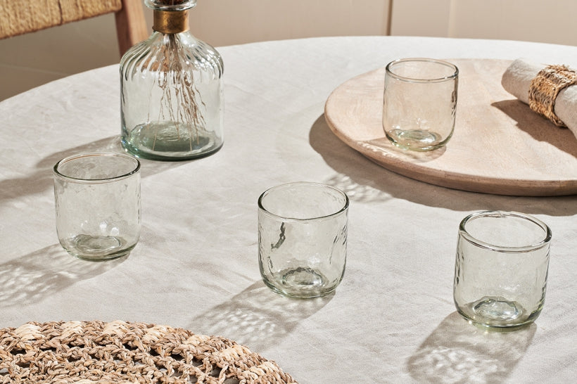 Chandani Tumbler Short - Clear - Set of 4 - Stable Home Garden