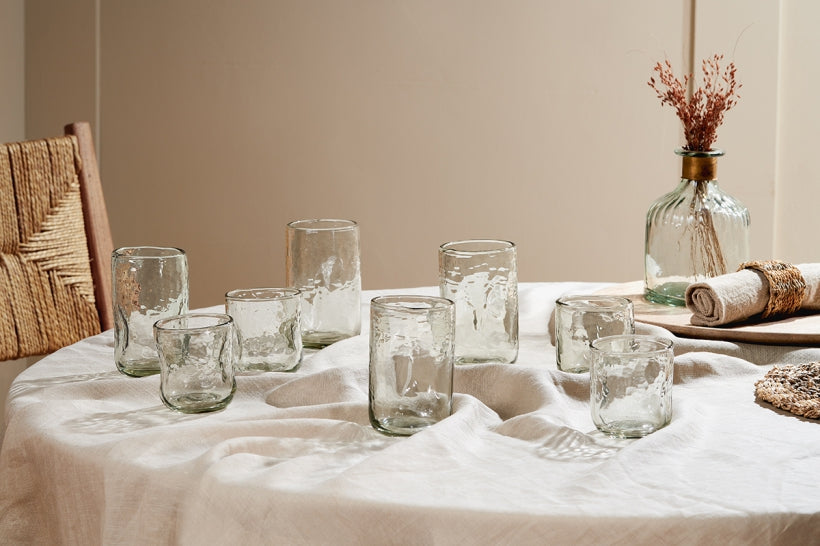 Chandani Tumbler Tall - Clear - Set of 4 - Stable Home Garden