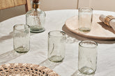 Chandani Tumbler Tall - Clear - Set of 4 - Stable Home Garden