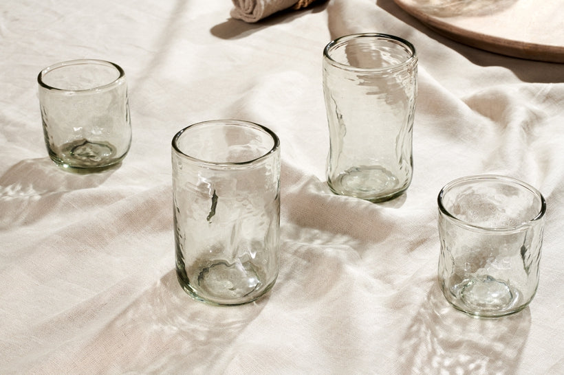 Chandani Tumbler Tall - Clear - Set of 4 - Stable Home Garden