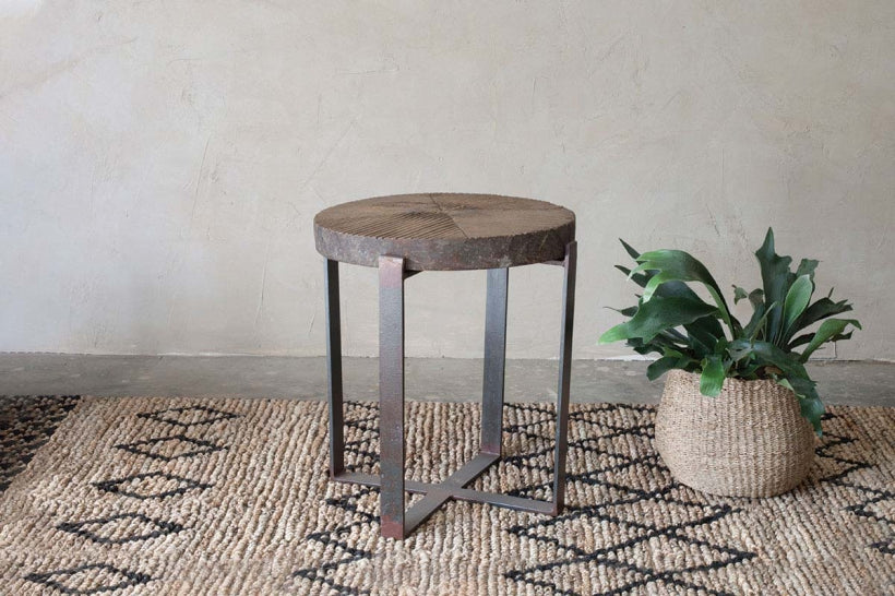 Chakala Wooden Side Table - Stable Home Garden